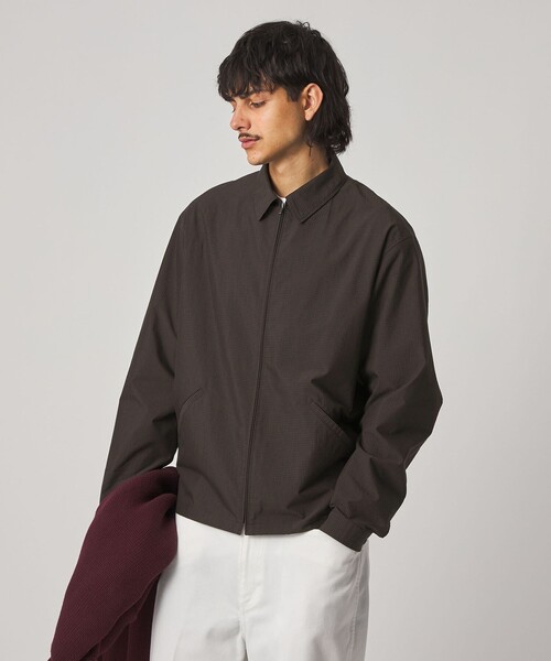 Steven Alan(スティーブンアラン)の「<Steven Alan> C/PE マイクロチェック ワーク ブルゾン(ブルゾン・メンズ・ネイビー/ライトグレー・XL/L/M/S)」の12枚目の写真