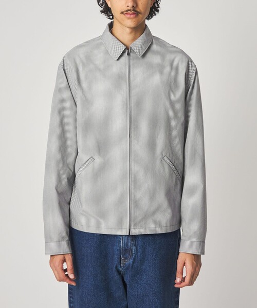 Steven Alan(スティーブンアラン)の「<Steven Alan> C/PE マイクロチェック ワーク ブルゾン(ブルゾン・メンズ・ネイビー/ライトグレー・XL/L/M/S)」の14枚目の写真