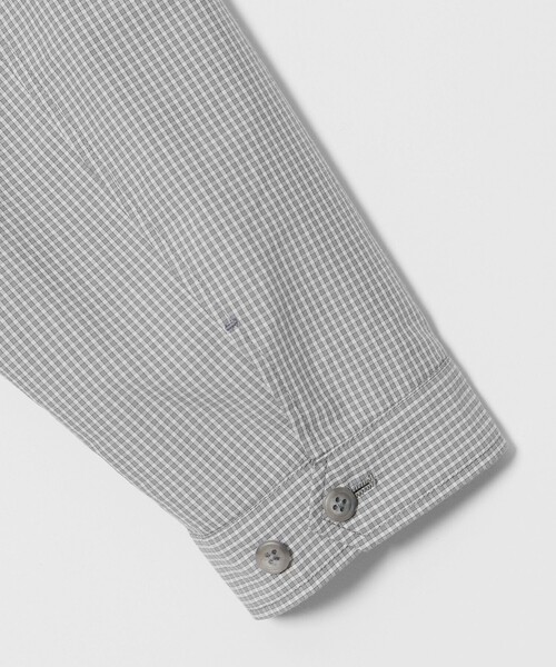 Steven Alan(スティーブンアラン)の「<Steven Alan> C/PE マイクロチェック ワーク ブルゾン(ブルゾン・メンズ・ネイビー/ライトグレー・XL/L/M/S)」の4枚目の写真