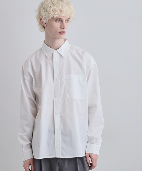 tk.TAKEO KIKUCHI（ティーケータケオキクチ）の「【選べる7色】アソートブロードシャツ（シャツ/ブラウス・メンズ・ライトブルー/ホワイト/ネイビー系1/グレー系1/ホワイト系3/チャコールグレー/ブルー系7・04/03/02）」の15枚目の写真