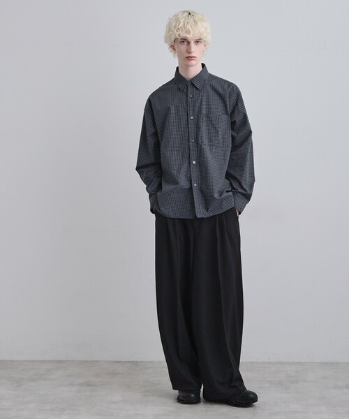 tk.TAKEO KIKUCHI(ティーケータケオキクチ)の「【選べる7色】アソートブロードシャツ(シャツ/ブラウス・メンズ・ライトブルー/ホワイト/ネイビー系1/グレー系1/ホワイト系3/チャコールグレー/ブルー系7・04/03/02)」の21枚目の写真