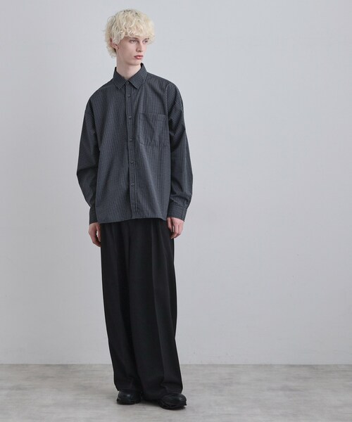 tk.TAKEO KIKUCHI(ティーケータケオキクチ)の「【選べる7色】アソートブロードシャツ(シャツ/ブラウス・メンズ・ライトブルー/ホワイト/ネイビー系1/グレー系1/ホワイト系3/チャコールグレー/ブルー系7・04/03/02)」の22枚目の写真