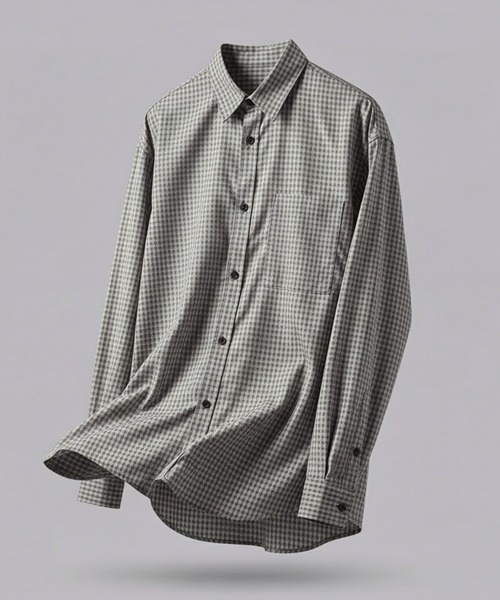 tk.TAKEO KIKUCHI（ティーケータケオキクチ）の「【選べる7色】アソートブロードシャツ（シャツ/ブラウス・メンズ・ライトブルー/ホワイト/ネイビー系1/グレー系1/ホワイト系3/チャコールグレー/ブルー系7・04/03/02）」の4枚目の写真