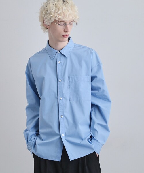 tk.TAKEO KIKUCHI（ティーケータケオキクチ）の「【選べる7色】アソートブロードシャツ（シャツ/ブラウス・メンズ・ライトブルー/ホワイト/ネイビー系1/グレー系1/ホワイト系3/チャコールグレー/ブルー系7・04/03/02）」の12枚目の写真