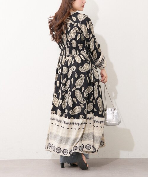 Remind me and forever（リマインドミーアンドフォーエバー）の「【India series】【nane/WEB限定】エスニック柄マキシワンピース（ワンピース・レディース・グリーン/ブラック・FREE）」の18枚目の写真