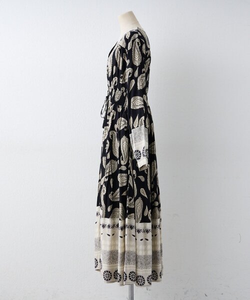 Remind me and forever（リマインドミーアンドフォーエバー）の「【India series】【nane/WEB限定】エスニック柄マキシワンピース（ワンピース・レディース・グリーン/ブラック・FREE）」の21枚目の写真