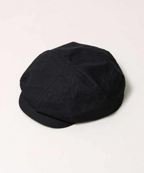 GLOSTER（グロスター）の「【大人カジュアルに映える】COTTON LINEN BIG CASKET（キャスケット・メンズ・ブラック/キナリ・FREE）」の6枚目の写真