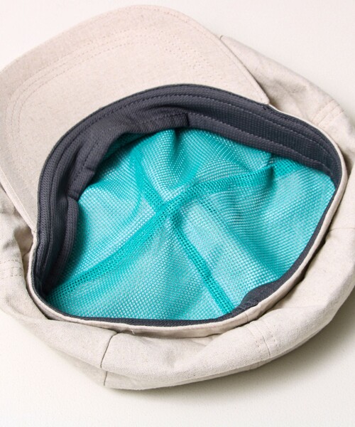 GLOSTER（グロスター）の「【大人カジュアルに映える】COTTON LINEN BIG CASKET（キャスケット・メンズ・ブラック/キナリ・FREE）」の10枚目の写真