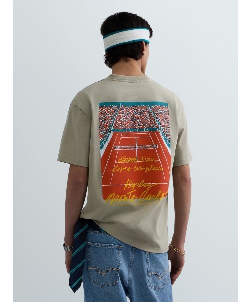 REPLAY(リプレイ)の「REPLAY × Monte Carlo Country Club オーバーサイズ Tシャツ(Tシャツ/カットソー・メンズ・ベージュ/ホワイト・LARGE/MEDIUM/SMALL/X-LARGE)」の1枚目の写真