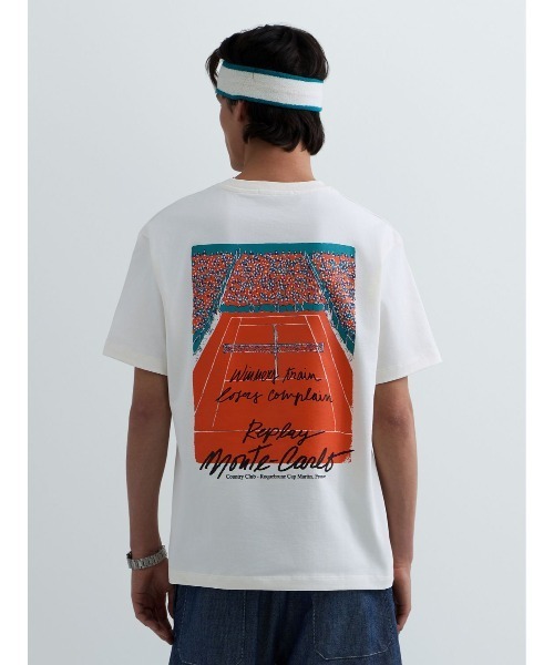 REPLAY(リプレイ)の「REPLAY × Monte Carlo Country Club オーバーサイズ Tシャツ(Tシャツ/カットソー・メンズ・ベージュ/ホワイト・LARGE/MEDIUM/SMALL/X-LARGE)」の2枚目の写真
