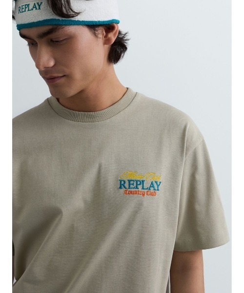 REPLAY(リプレイ)の「REPLAY × Monte Carlo Country Club オーバーサイズ Tシャツ(Tシャツ/カットソー・メンズ・ベージュ/ホワイト・LARGE/MEDIUM/SMALL/X-LARGE)」の6枚目の写真