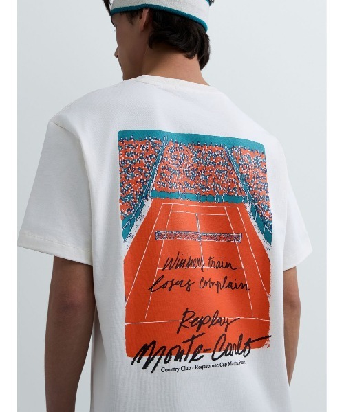 REPLAY(リプレイ)の「REPLAY × Monte Carlo Country Club オーバーサイズ Tシャツ(Tシャツ/カットソー・メンズ・ベージュ/ホワイト・LARGE/MEDIUM/SMALL/X-LARGE)」の7枚目の写真