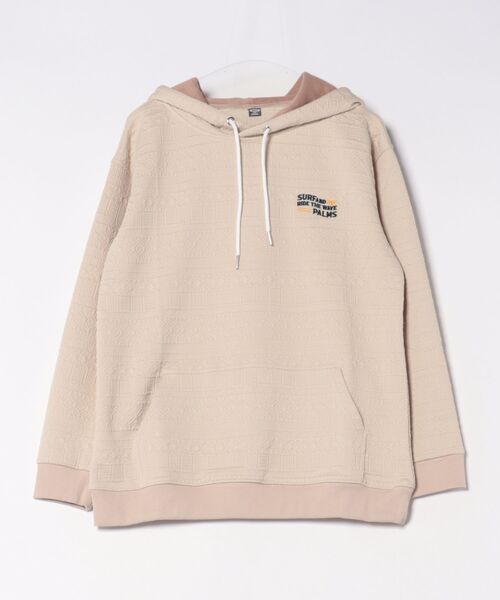 Kahiko(カヒコ)の「【Kahiko】SURF&Palms ジェイMEN'Sフーディー(パーカー・メンズ・ホワイト/ベージュ/ネイビー/グレー/グリーン・FREE)」の4枚目の写真