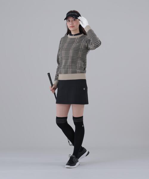 St ANDREWS(セントアンドリュース)の「【St ANDREWS】14Gホースビットチェックジャガードプルオーバーニット(ニット/セーター・レディース・ベージュ/ホワイト・M/S)」の9枚目の写真