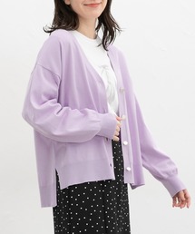 Honeys | 【UVカット・花粉リリース加工】花粉対策Vネックカーディガン(カーディガン/ボレロ)