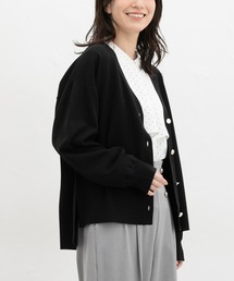 Honeys（ハニーズ）の「【UVカット・花粉リリース加工】花粉対策Vネックカーディガン（カーディガン/ボレロ）」