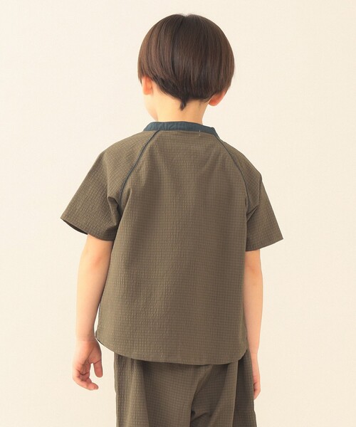 BEAMS mini（ビームスミニ）の「水陸両用 シャツ 2026SS（90～140cm） 機能性 男子 夏 汗 速乾（シャツ/ブラウス・キッズ・オリーブ/サックスブルー・90/130/140/120/110/100）」の15枚目の写真