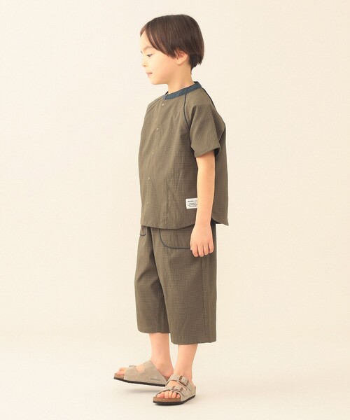 BEAMS mini（ビームスミニ）の「水陸両用 シャツ 2026SS（90～140cm） 機能性 男子 夏 汗 速乾（シャツ/ブラウス・キッズ・オリーブ/サックスブルー・90/130/140/120/110/100）」の13枚目の写真