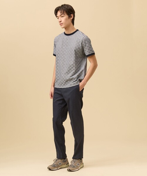 J.PRESS(ジェイプレス)の「クールビズ対応【接触冷感 / 吸水速乾】【J.PRESS PREMIUM JERSEY】アーガイルリンクス Tシャツ(Tシャツ/カットソー・メンズ・ネイビー系/ホワイト系/グレー系/ブラック系・X-LARGE/LARGE/MEDIUM/SMALL)」の12枚目の写真