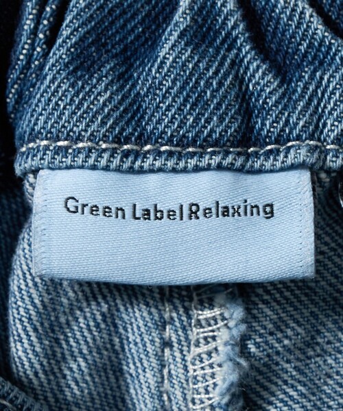 green label relaxing（グリーンレーベルリラクシング）の「デニム タックキュロット パンツ / キッズ  100cm-160cm（デニムパンツ・キッズ・コバルトブルー・160cm/150cm/120cm/140cm/110cm/130cm/100cm）」の18枚目の写真