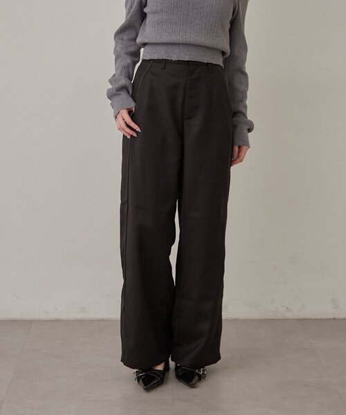 新品 yori サラサラハンサムパンツ 34 yori さらさらハンサムパンツ