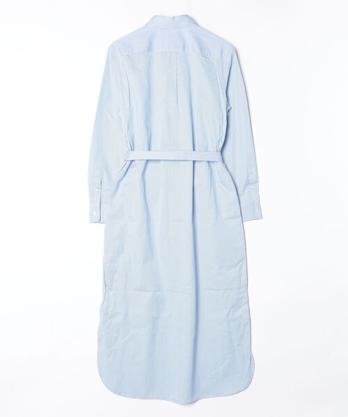 POLO RALPH LAUREN（ポロ ラルフ ローレン）の「ベルテッド ストライプド コットン シャツドレス（シャツワンピース・レディース・ブルー・0/00/8/6/4/2）」の2枚目の写真