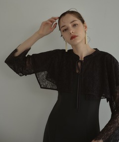 セール】レイヤードケープドレス / layered cape dress（ドレス
