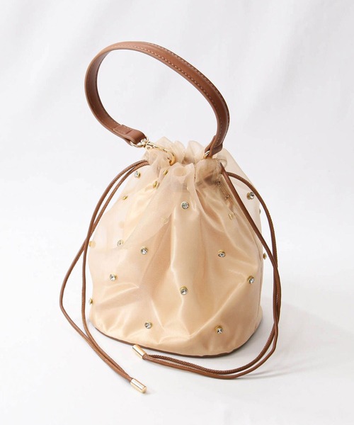 Gready Brilliant（グレディブリリアン）の「ビジューチュールＢＡＧ（ショルダーバッグ・レディース・ブラウン/ブラック・FREE）」の2枚目の写真