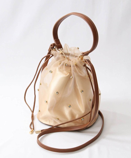 Gready Brilliant（グレディブリリアン）の「ビジューチュールＢＡＧ（ショルダーバッグ・レディース・ブラウン/ブラック・FREE）」の11枚目の写真