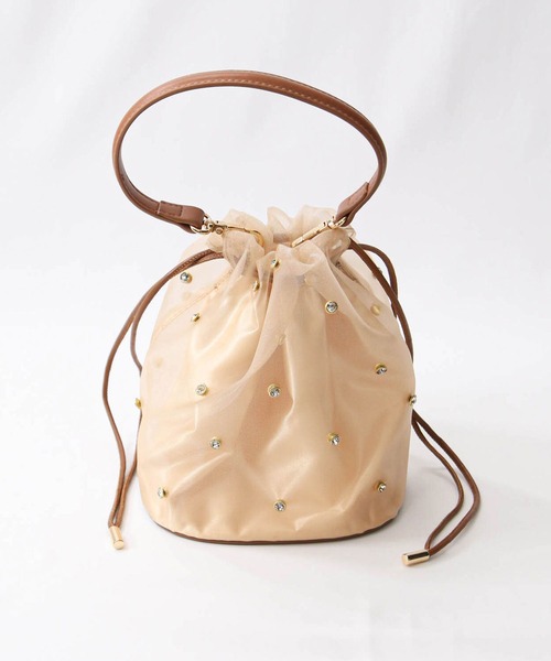 Gready Brilliant（グレディブリリアン）の「ビジューチュールＢＡＧ（ショルダーバッグ・レディース・ブラウン/ブラック・FREE）」の3枚目の写真