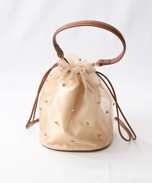 Gready Brilliant（グレディブリリアン）の「ビジューチュールＢＡＧ（ショルダーバッグ・レディース・ブラウン/ブラック・FREE）」の5枚目の写真