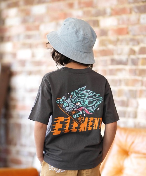 ELEMENT（エレメント）の「ELEMENT/エレメント キッズ 半袖 Tシャツ ロゴ バックプリント BG025255（Tシャツ/カットソー・キッズ・ブラック/ホワイト/チャコールグレー・140cm/130cm/160cm/150cm）」の3枚目の写真