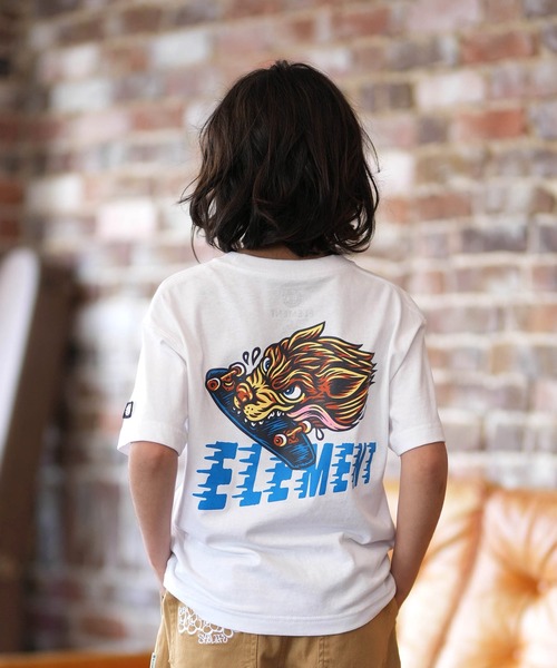 ELEMENT（エレメント）の「ELEMENT/エレメント キッズ 半袖 Tシャツ ロゴ バックプリント BG025255（Tシャツ/カットソー・キッズ・ブラック/ホワイト/チャコールグレー・140cm/130cm/160cm/150cm）」の11枚目の写真