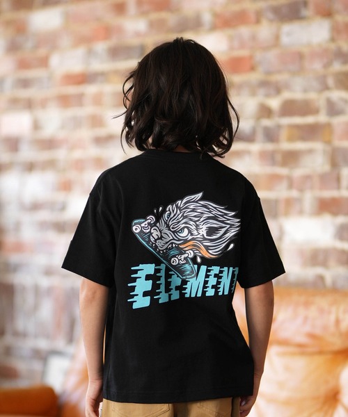ELEMENT（エレメント）の「ELEMENT/エレメント キッズ 半袖 Tシャツ ロゴ バックプリント BG025255（Tシャツ/カットソー・キッズ・ブラック/ホワイト/チャコールグレー・140cm/130cm/160cm/150cm）」の17枚目の写真