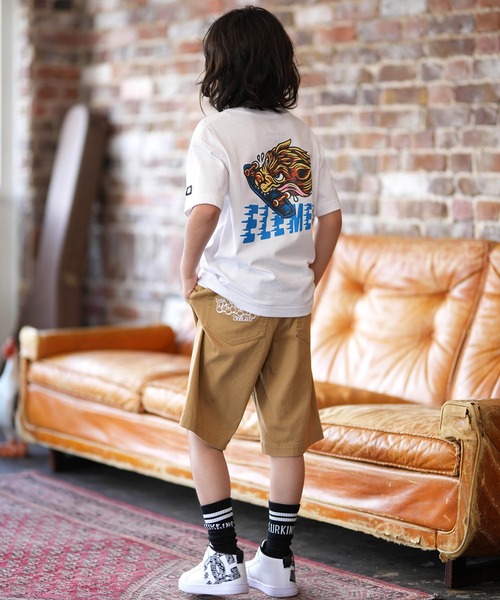 ELEMENT（エレメント）の「ELEMENT/エレメント キッズ 半袖 Tシャツ ロゴ バックプリント BG025255（Tシャツ/カットソー・キッズ・ブラック/ホワイト/チャコールグレー・140cm/130cm/160cm/150cm）」の14枚目の写真