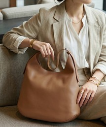 STYLE DELI（スタイルデリ）の「【DELI by】アーキテクトフォルムリアルレザーバケットバッグ（ショルダーバッグ）」