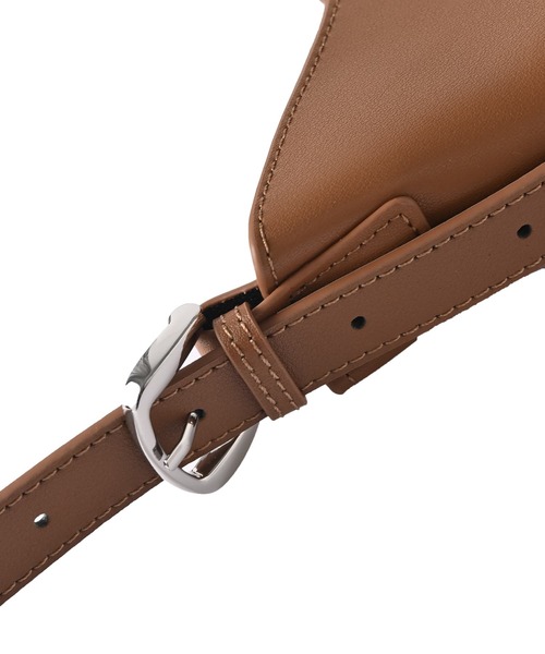 STYLE DELI（スタイルデリ）の「【DELI by】アーキテクトフォルムリアルレザーバケットバッグ（ショルダーバッグ・レディース・ブラウン/ブラック/ライトブラウン・FREE）」の20枚目の写真