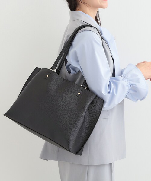 SHOO・LA・RUE(シューラルー)の「【軽量】ふわっと軽いトートバッグ【A4】(トートバッグ・レディース・グレー/ブラック/ベージュ系4・00)」の22枚目の写真