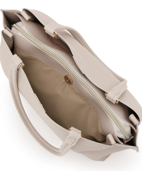 SHOO・LA・RUE(シューラルー)の「【軽量】ふわっと軽いトートバッグ【A4】(トートバッグ・レディース・グレー/ブラック/ベージュ系4・00)」の9枚目の写真