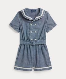 POLO RALPH LAUREN CHILDRENSWEAR（ポロ ラルフ ローレン チルドレンズウェア）の「シャンブレー ロンパース（つなぎ/オールインワン）」