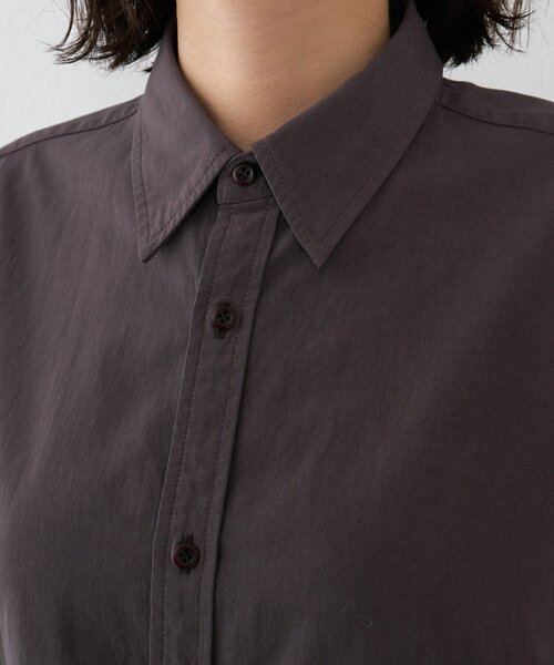 Whim Gazette（ウィムガゼット）の「【GEMINI】製品染めシャツ（シャツ/ブラウス・レディース・ピンク/ブラウン・FREE）」の3枚目の写真