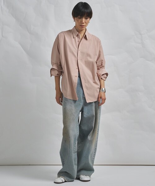 Whim Gazette（ウィムガゼット）の「【GEMINI】製品染めシャツ（シャツ/ブラウス・レディース・ピンク/ブラウン・FREE）」の20枚目の写真