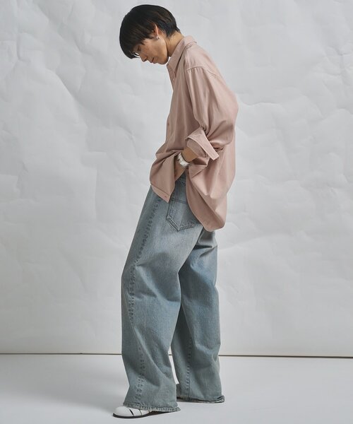 Whim Gazette（ウィムガゼット）の「【GEMINI】製品染めシャツ（シャツ/ブラウス・レディース・ピンク/ブラウン・FREE）」の17枚目の写真