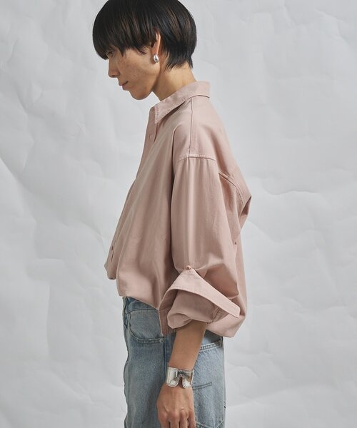 Whim Gazette（ウィムガゼット）の「【GEMINI】製品染めシャツ（シャツ/ブラウス・レディース・ピンク/ブラウン・FREE）」の13枚目の写真