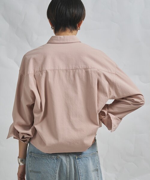 Whim Gazette（ウィムガゼット）の「【GEMINI】製品染めシャツ（シャツ/ブラウス・レディース・ピンク/ブラウン・FREE）」の10枚目の写真