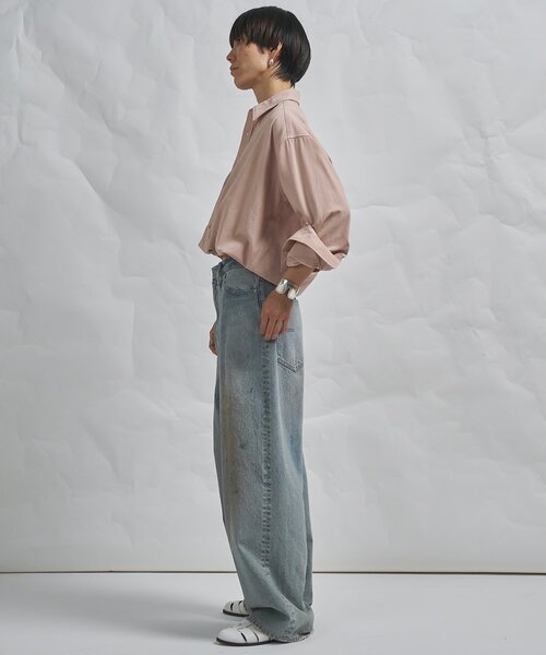 Whim Gazette（ウィムガゼット）の「【GEMINI】製品染めシャツ（シャツ/ブラウス・レディース・ピンク/ブラウン・FREE）」の12枚目の写真