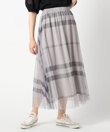 Grand PARK | チュールチェックスカート(スカート)