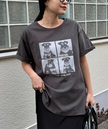 CIAOPANIC TYPY（チャオパニックティピー）の「犬アソートフォトプリント半袖Tee（Tシャツ/カットソー）」
