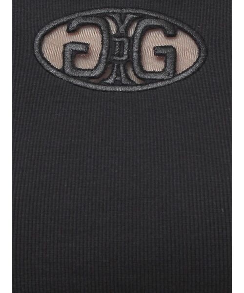 GYDA(ジェイダ)の「2WAY Symmetry GYDAクロスショートトップス(Tシャツ/カットソー・レディース・ブラック/オフホワイト・FREE)」の11枚目の写真