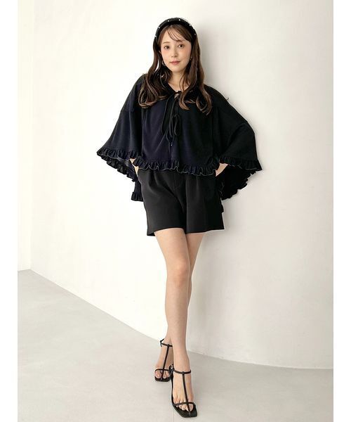 SNIDEL(スナイデル)の「シンプルショートパンツ(その他パンツ・レディース・グレー/ブラック/アイボリー・1/0)」の5枚目の写真